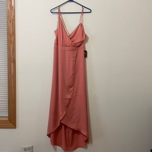 NWT L Maxi Dress Express Peach
